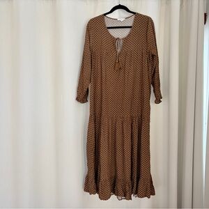Carly Jean Los Angeles Laurel Maxi Dress in Olive Size M